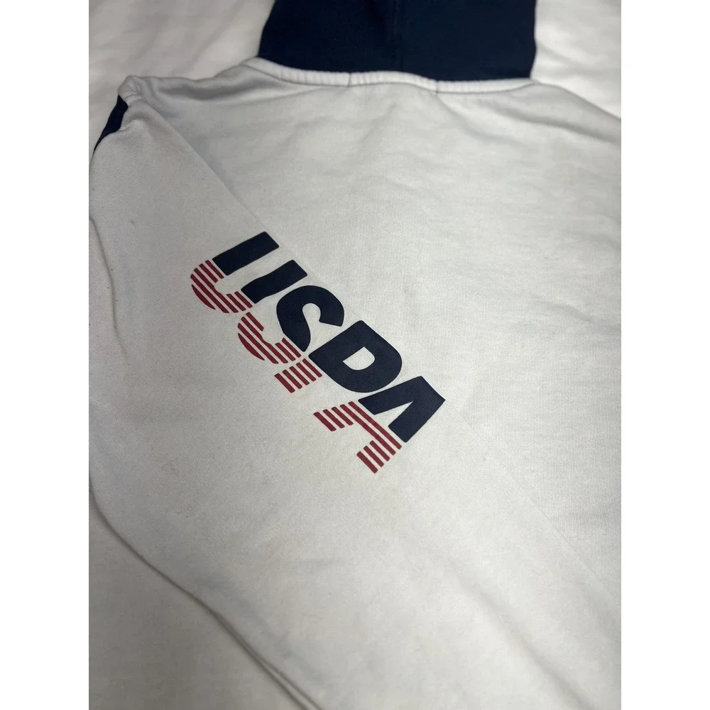 U.S. Polo Assn. Men's Small Zip Up Hoodie Tricolor (Red, White & Blue) - Picture 7 of 8